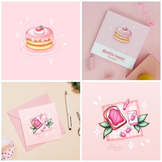 Gouter gourmand fraise (projet fictif)
